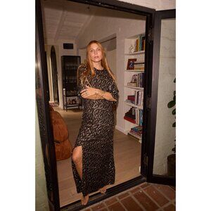 Natalie Martin Lily dress - black & gold